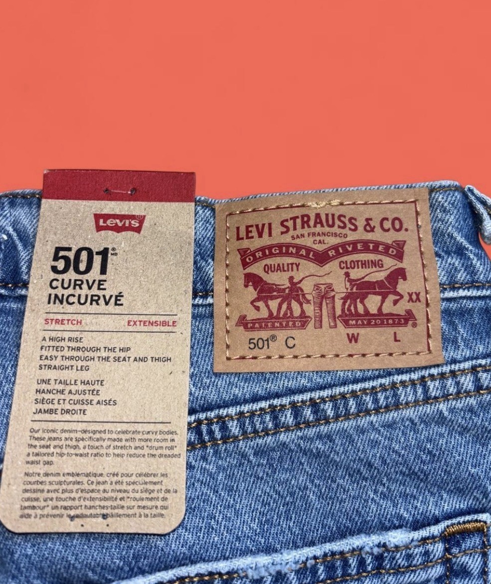Brand New With Tags Levi’s 501 Curve Jeans – Size 28, 30