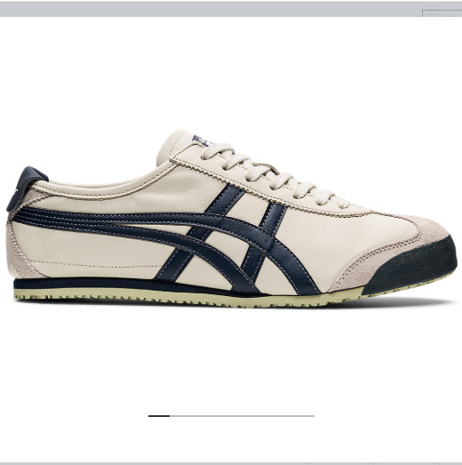 Onitsuka Tiger Mexico 66 Birch Peacoat 1183C102 200 Ivory Dark Navy StripesJPN