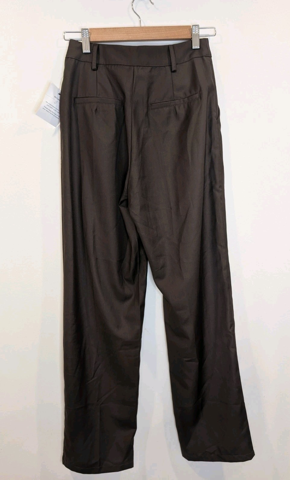 Willa The Label Pants Freya Chocolate Brown Womens Size AU 6 New Tags RRP $99.95