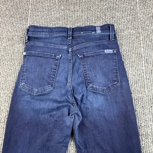 7 For All Mankind High Waist Ankle Skinny Jeans Dark Wash AU8431005 Size 27