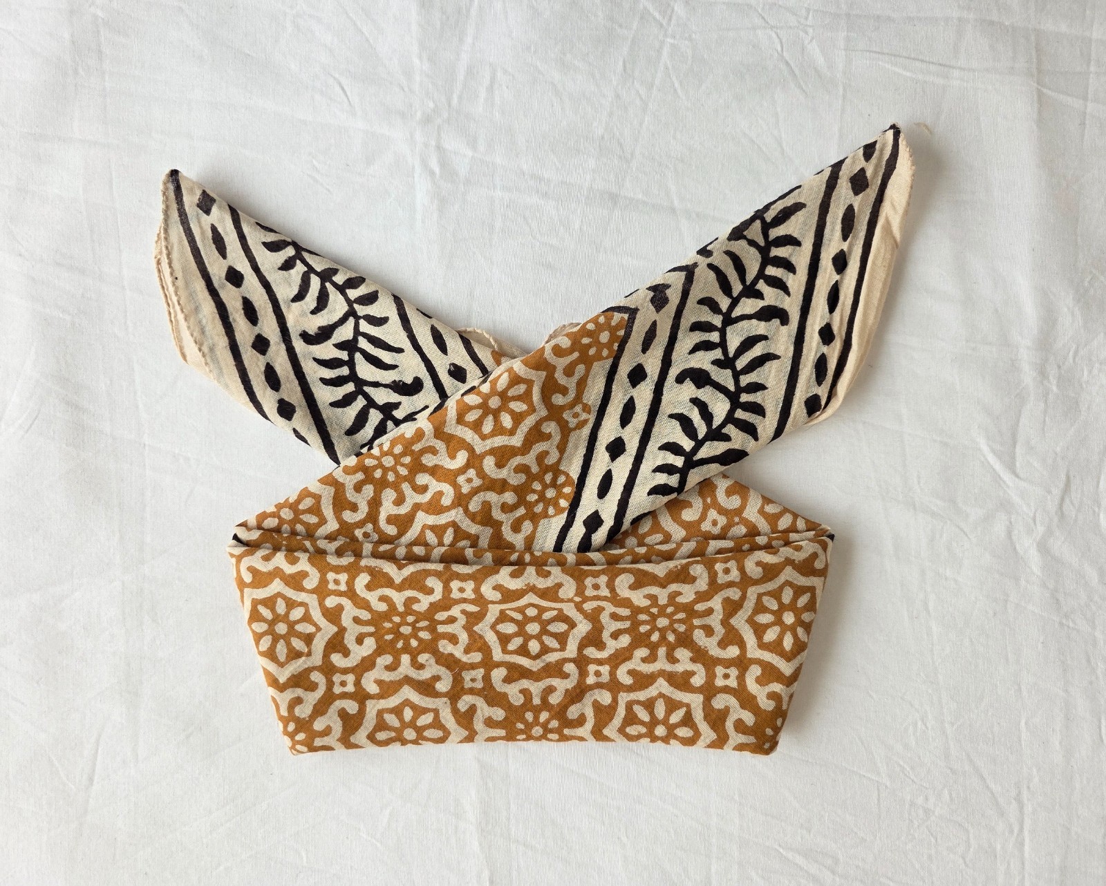 Multi-Purpose Head Scarf Handmade Block Print Bandana | 100% Cotton Head Scarf