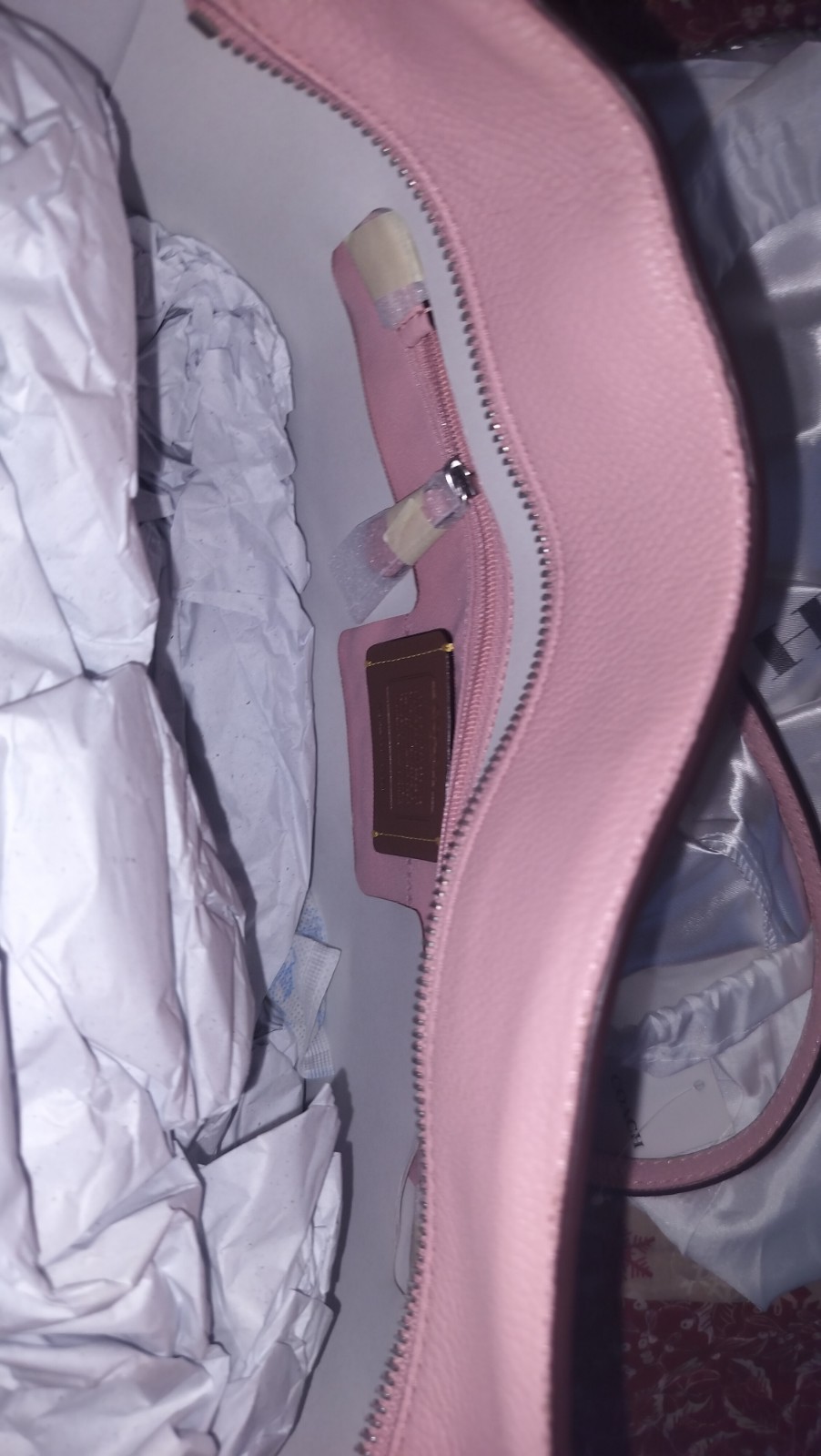 Coach Medium Pink Leather Shoulder Bag