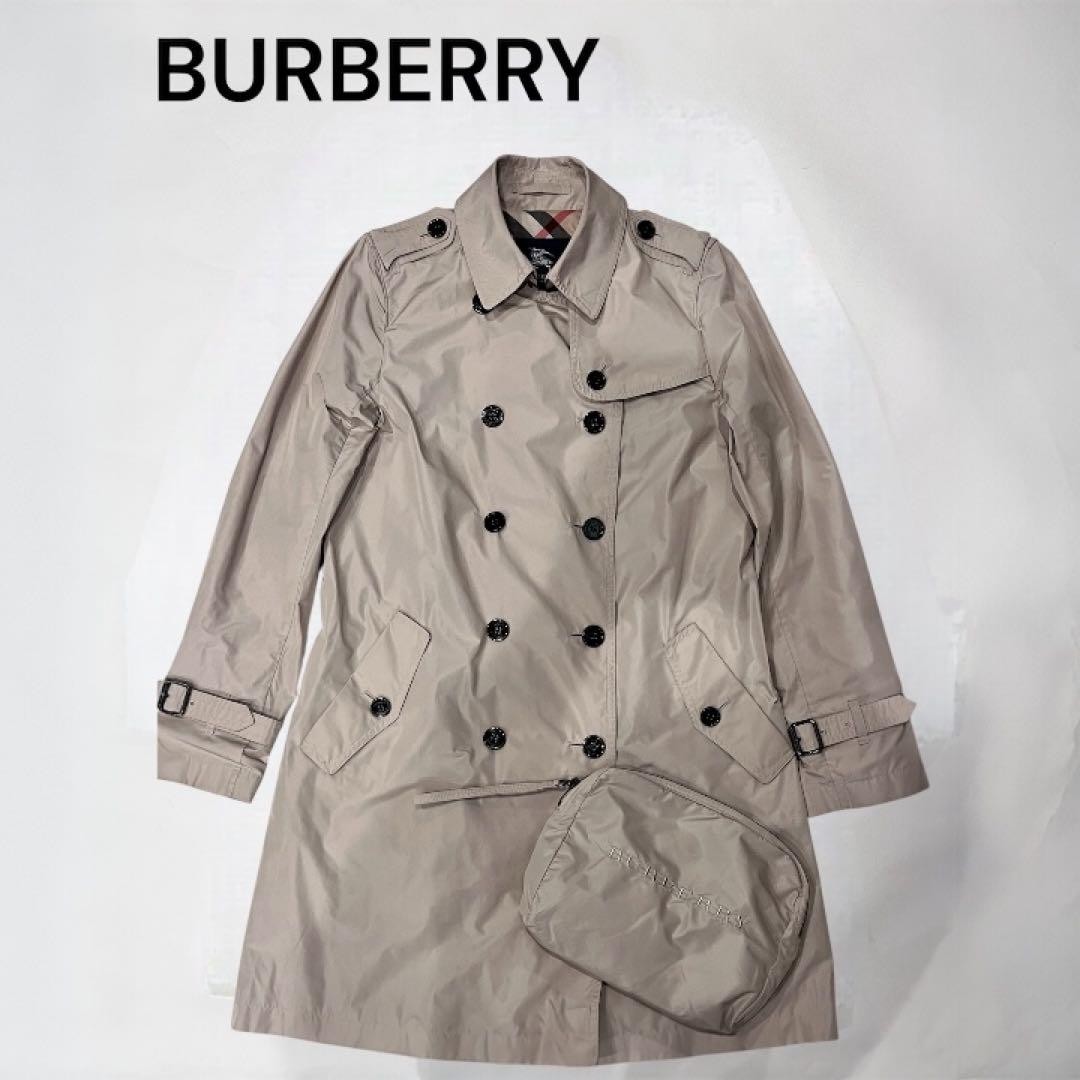 BURBERRY London nylon trench coat size 38