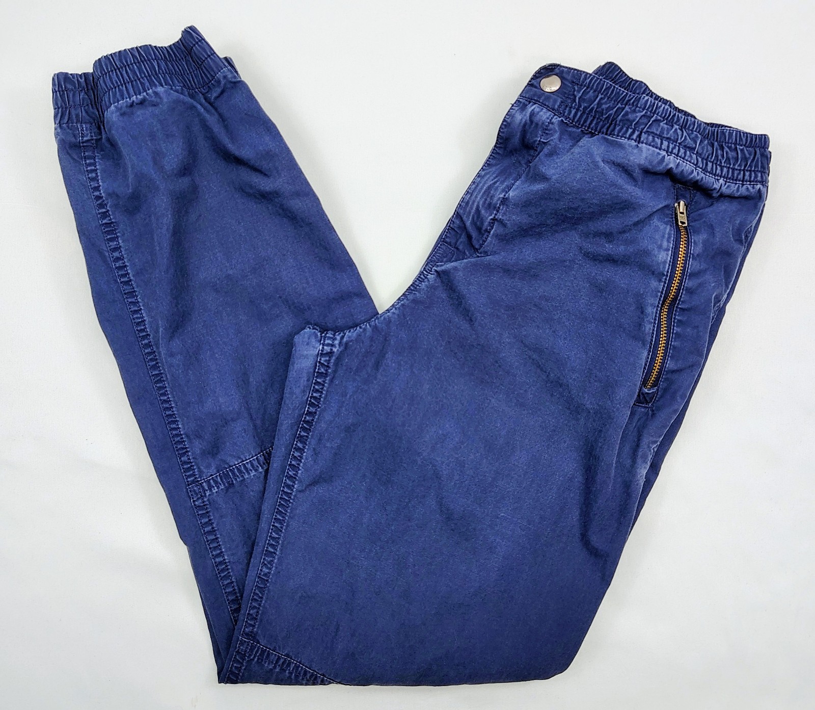 Polo Ralph Lauren Poplin Joggers Pants Boy’s L 14-16 Navy Blue Embroidered Pony