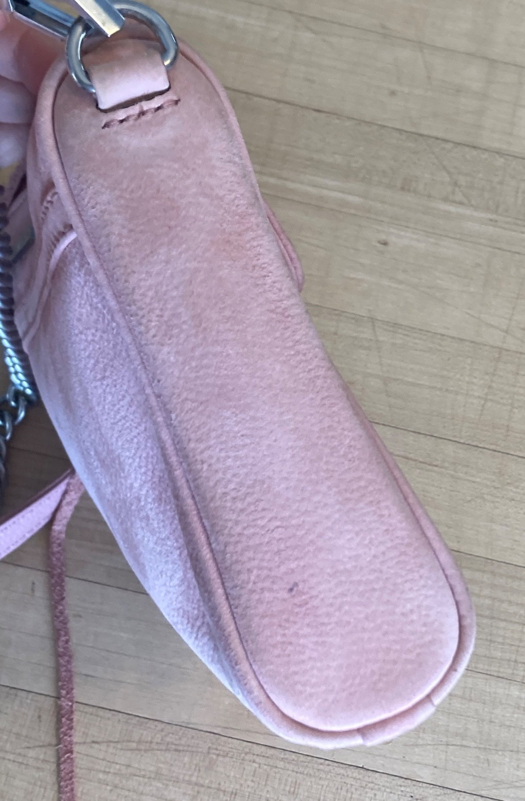 Rebecca Minkoff mini MAC Crossbody Pink Suede