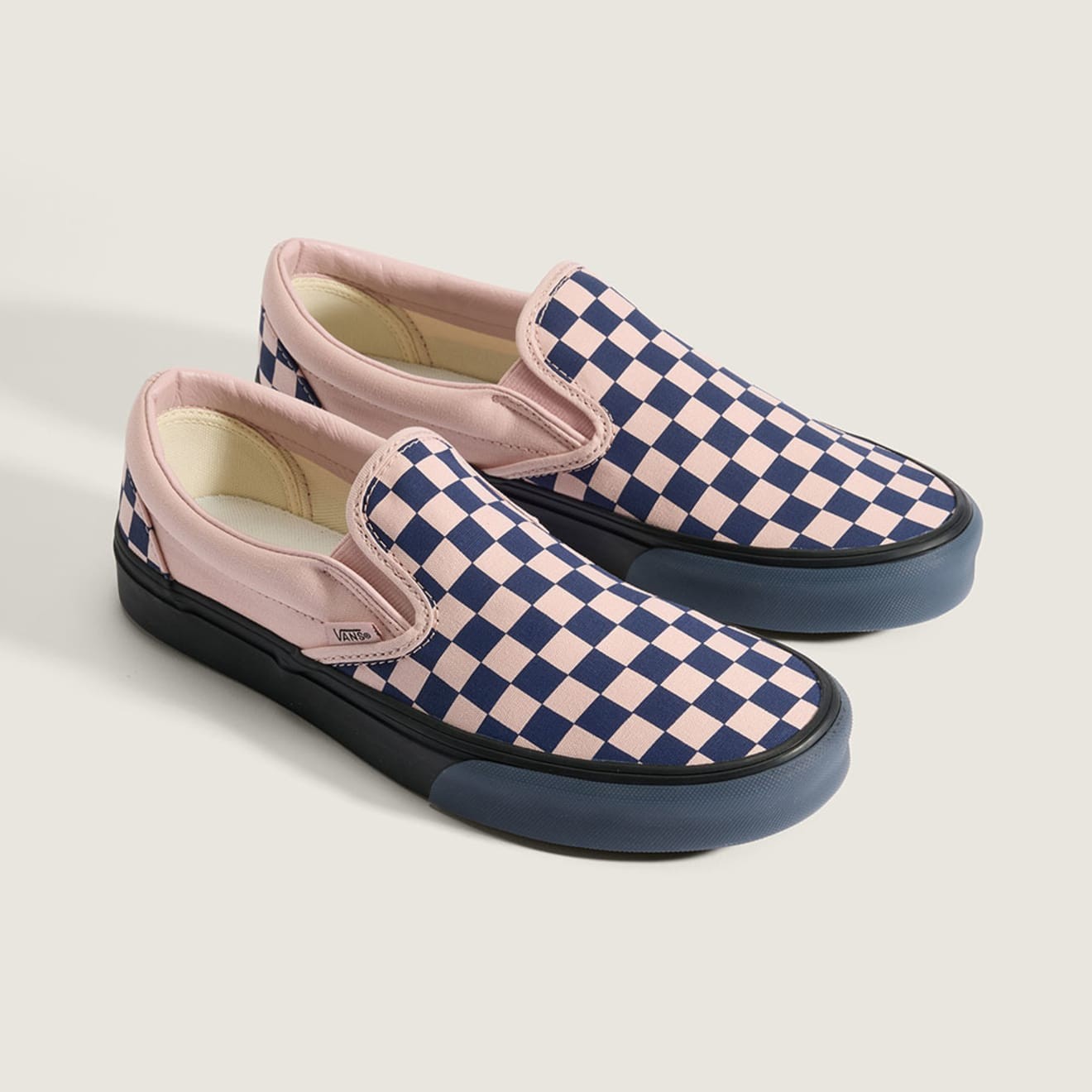 VANS Mens CLASSIC SLIP ON CHECKERBOARD VN000EACGLE NAVY / PINK US M 4-10 TAKSE