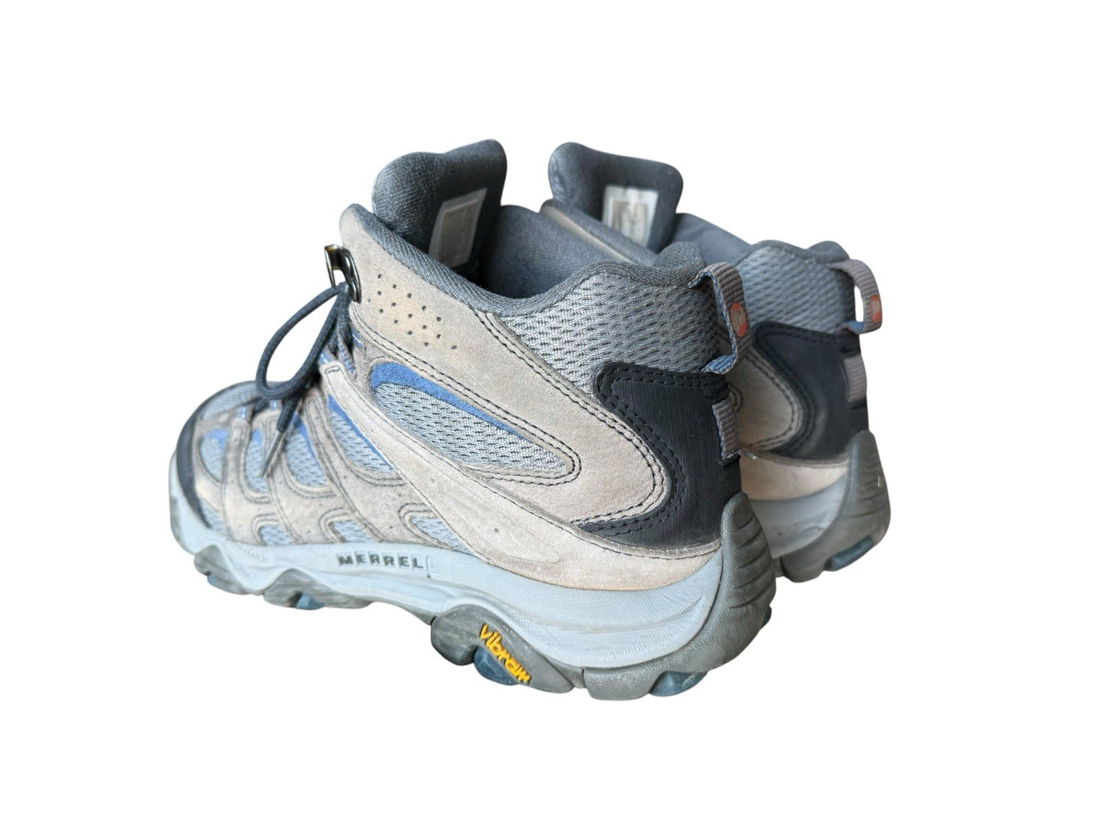 Merrell Moab 3 Mid Granite Grey Blue Men’s 10 Hiking Shoes Boots J035865