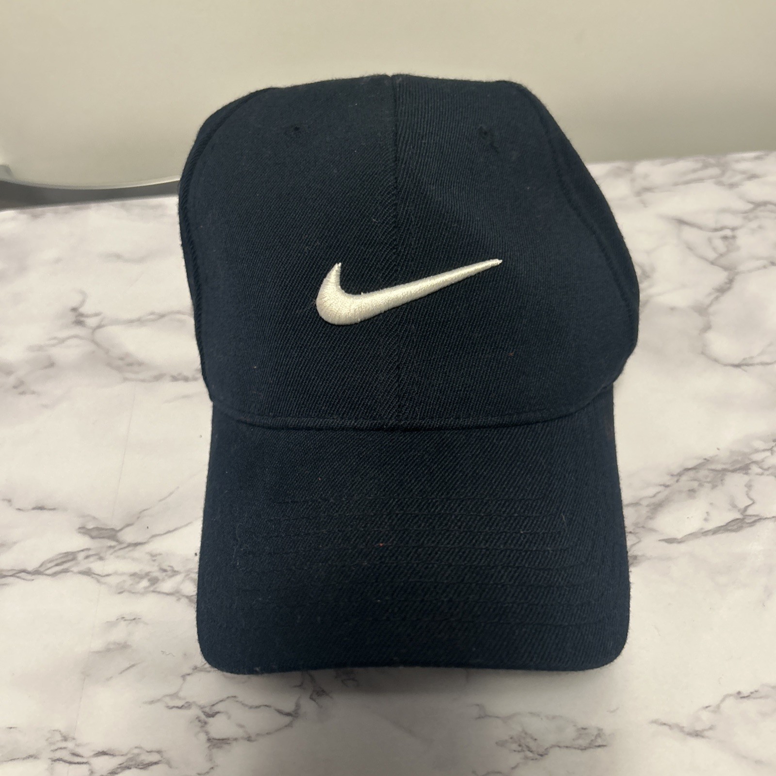 Vintage NIKE Swoosh/ONE/SQ/TW Tiger Woods Flex Fit M/L Size Golf Cap