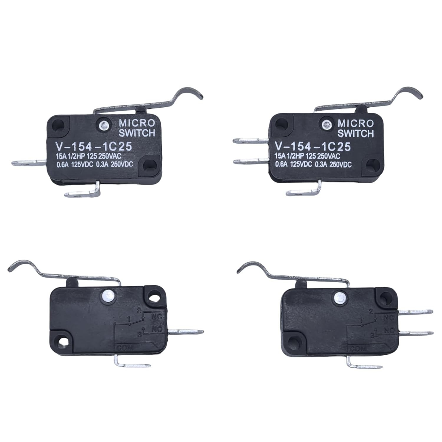 1014807 & 1014808 4 Pieces Micro SWITCHES 2 & 3 Prong for Club CAR Golf CART DS