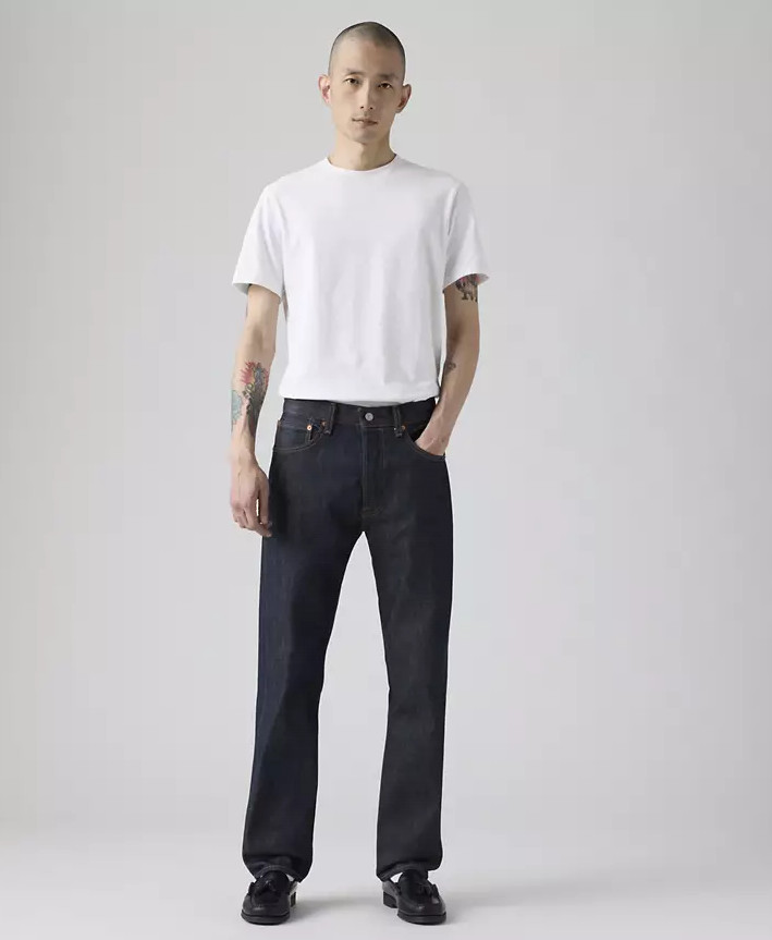 LEVI’S 501® Original Shrink-to-fit™ Men’s Jeans Rigid – Dark Wash – Non Stretch