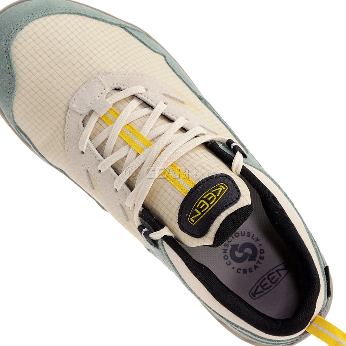 KEEN Hightrail EXP Waterproof Mens Trail Hiking Shoes, Cream Green, Pick Size