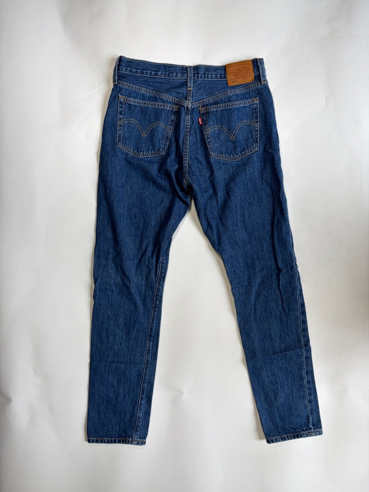 Levi’s Premium 501 S High Rise Button Fly Skinny Jeans Sz 28×30 Dark Wash