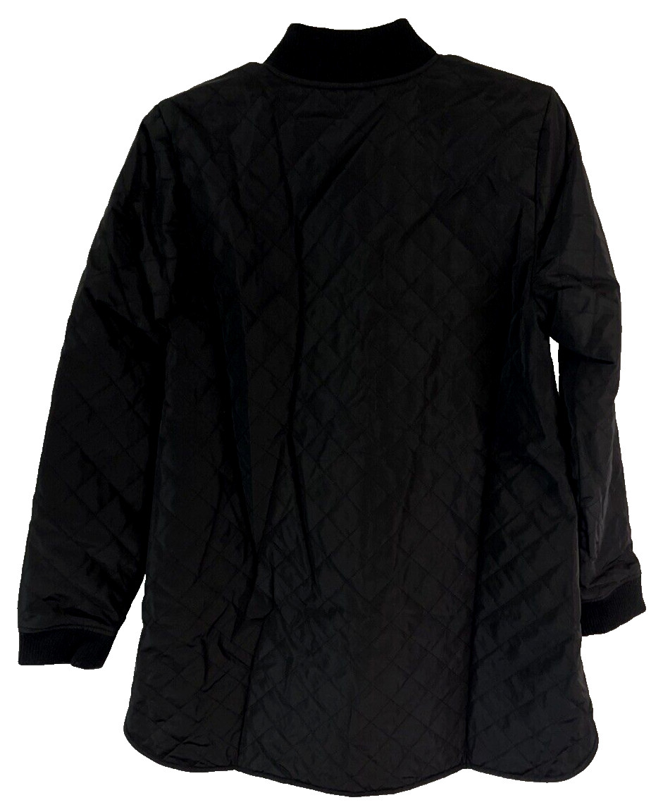 LOGO by Lori Goldstein Reversible Quilted Zip Front Jacket Womens XS A370305
