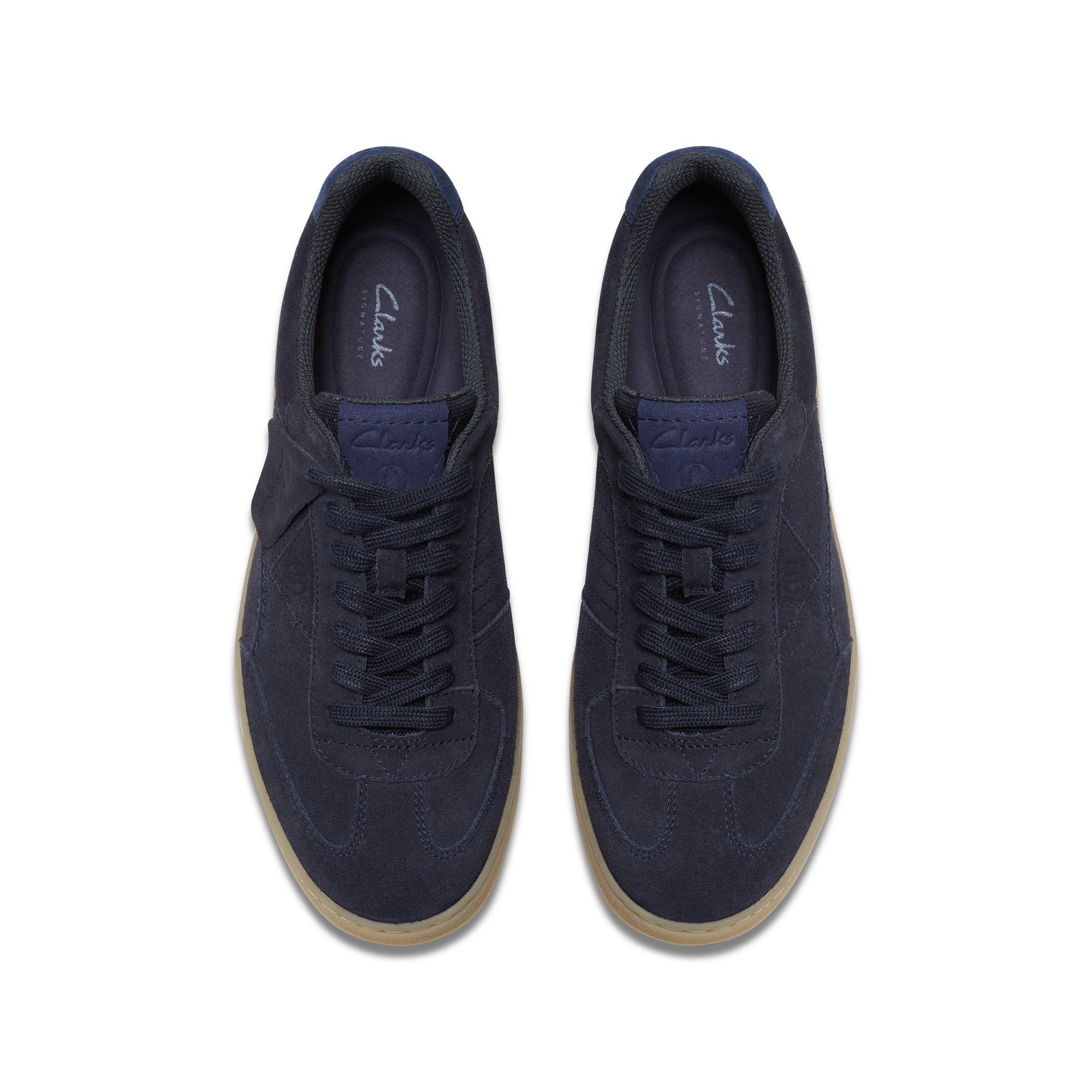 Clarks Mens CraftRally Ace Blue Leather Active Shoes