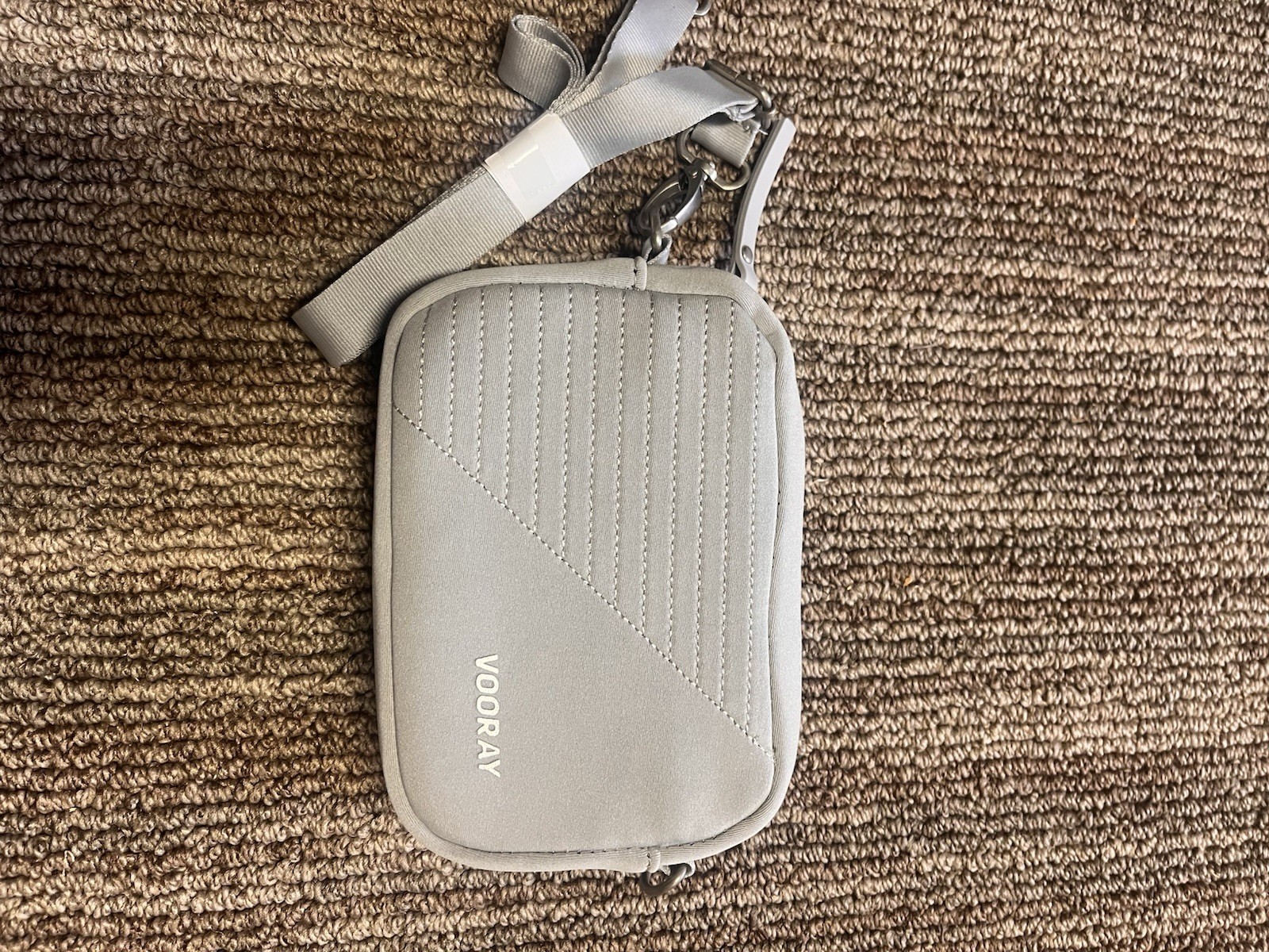 Vooray Small Crossbody Bag Gray 7×5 Inches Shoulder Strap