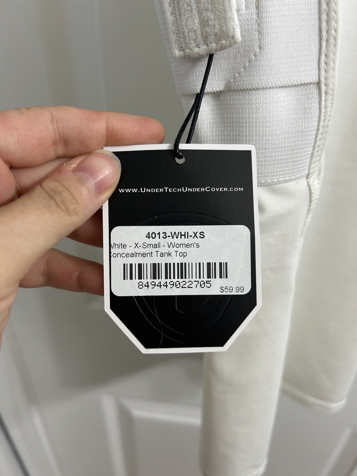 NWT- Undertech under cover concealed carry tank top in white xs