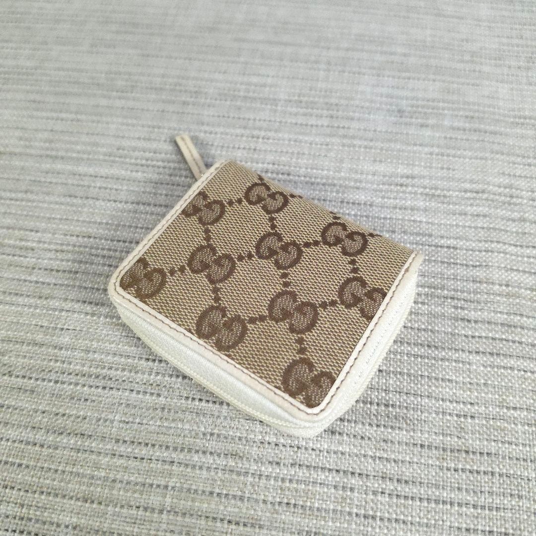 Unused Condition GUCCI Gucci GG Canvas Coin Case Small Change Wallet