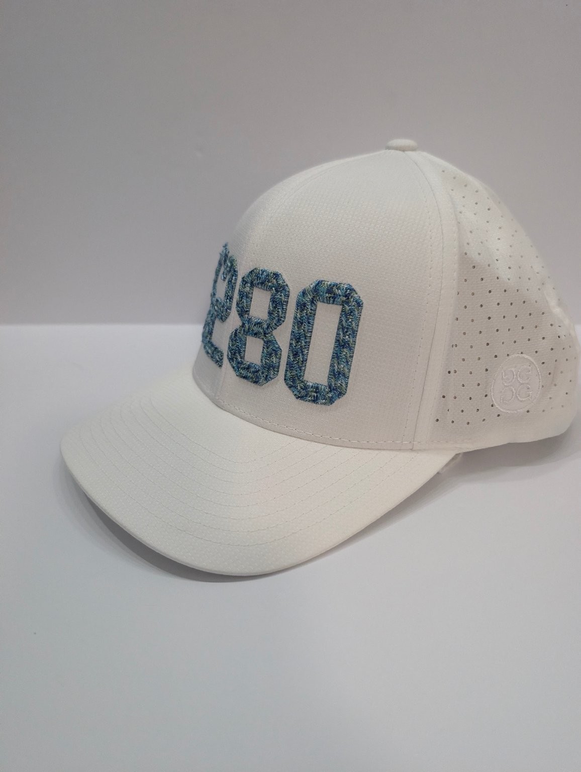 G/FORE 5280 Denver Performance Snapback Hat White Multi-Color Golf Cap Men’s