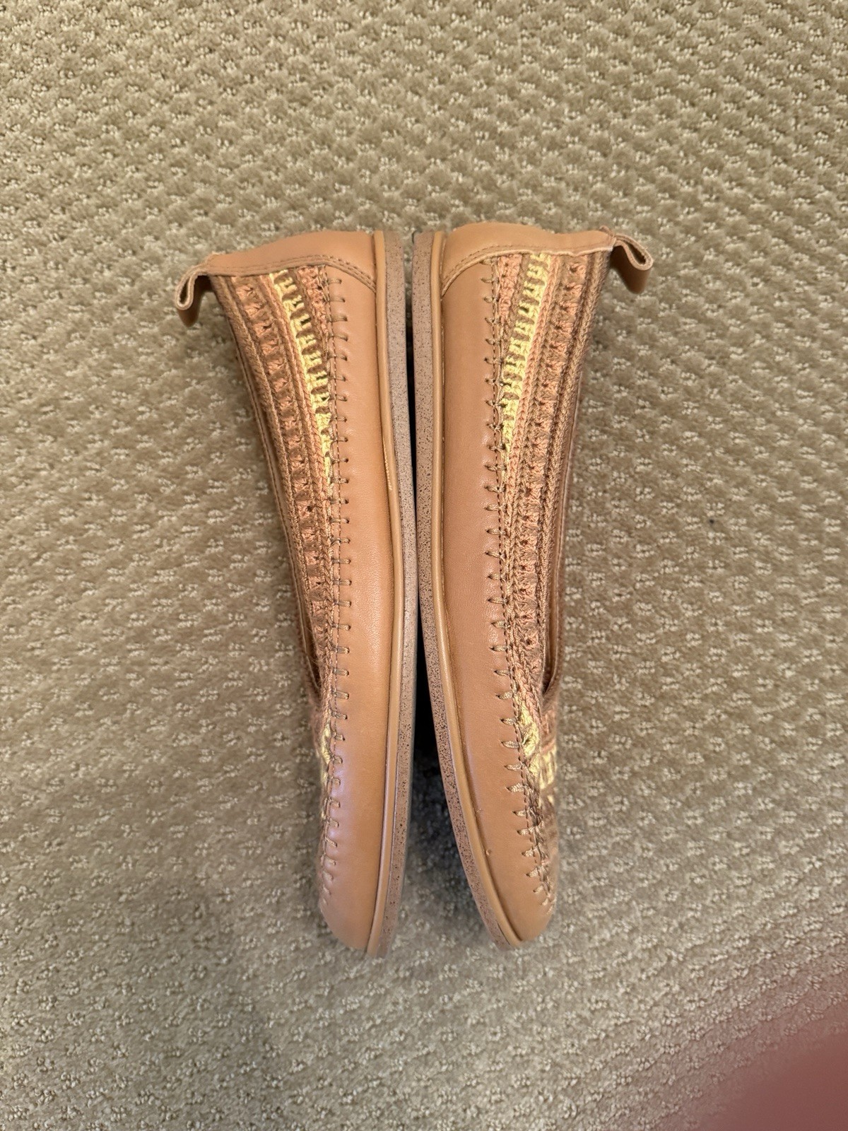 Lucky Brand Emmie Multi Sunset Tweed Slip On Ballet Flats Size 9.5