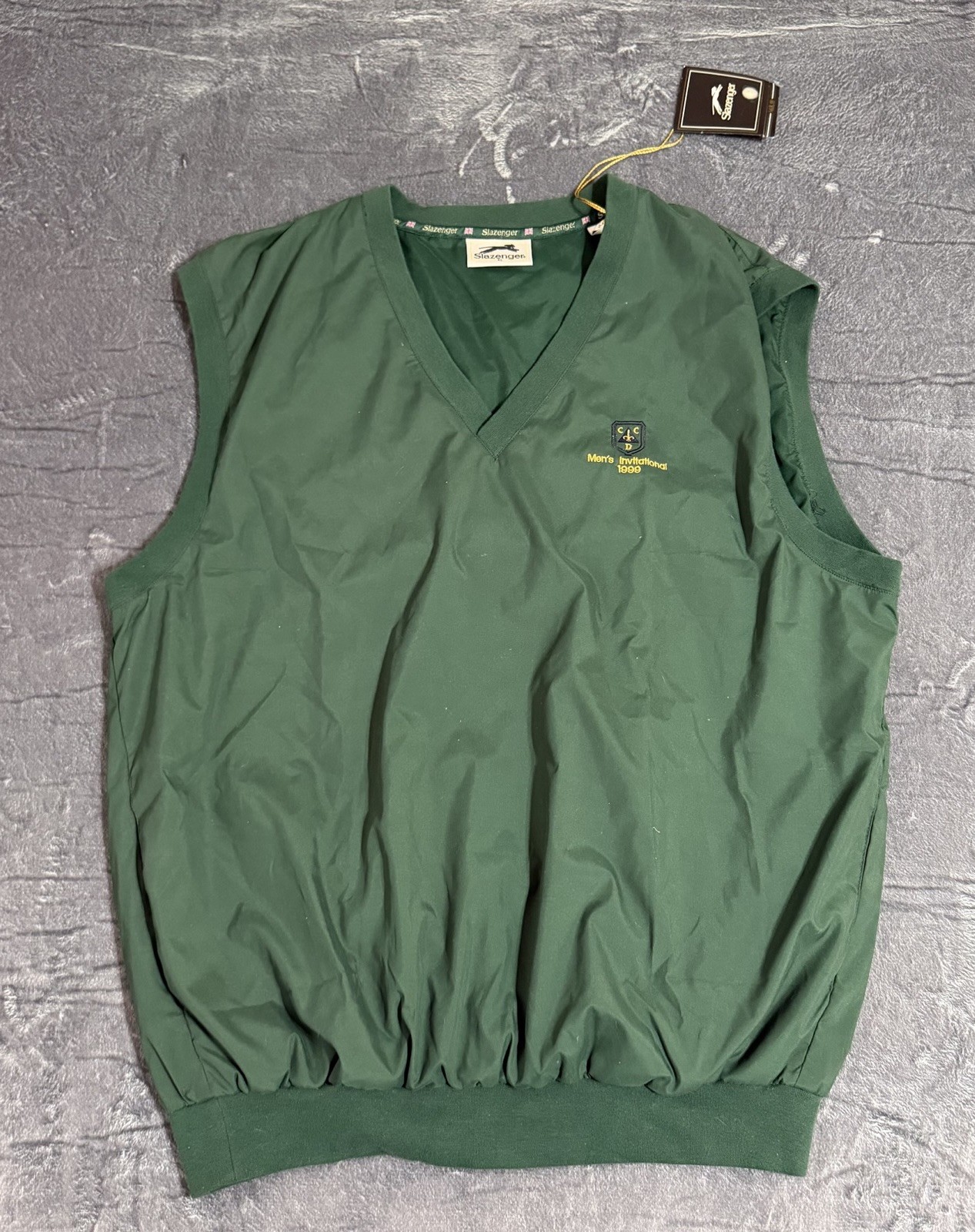 Slazenger Mens VTG NWT PGA Championship Invitational 1999 Green Vest XL