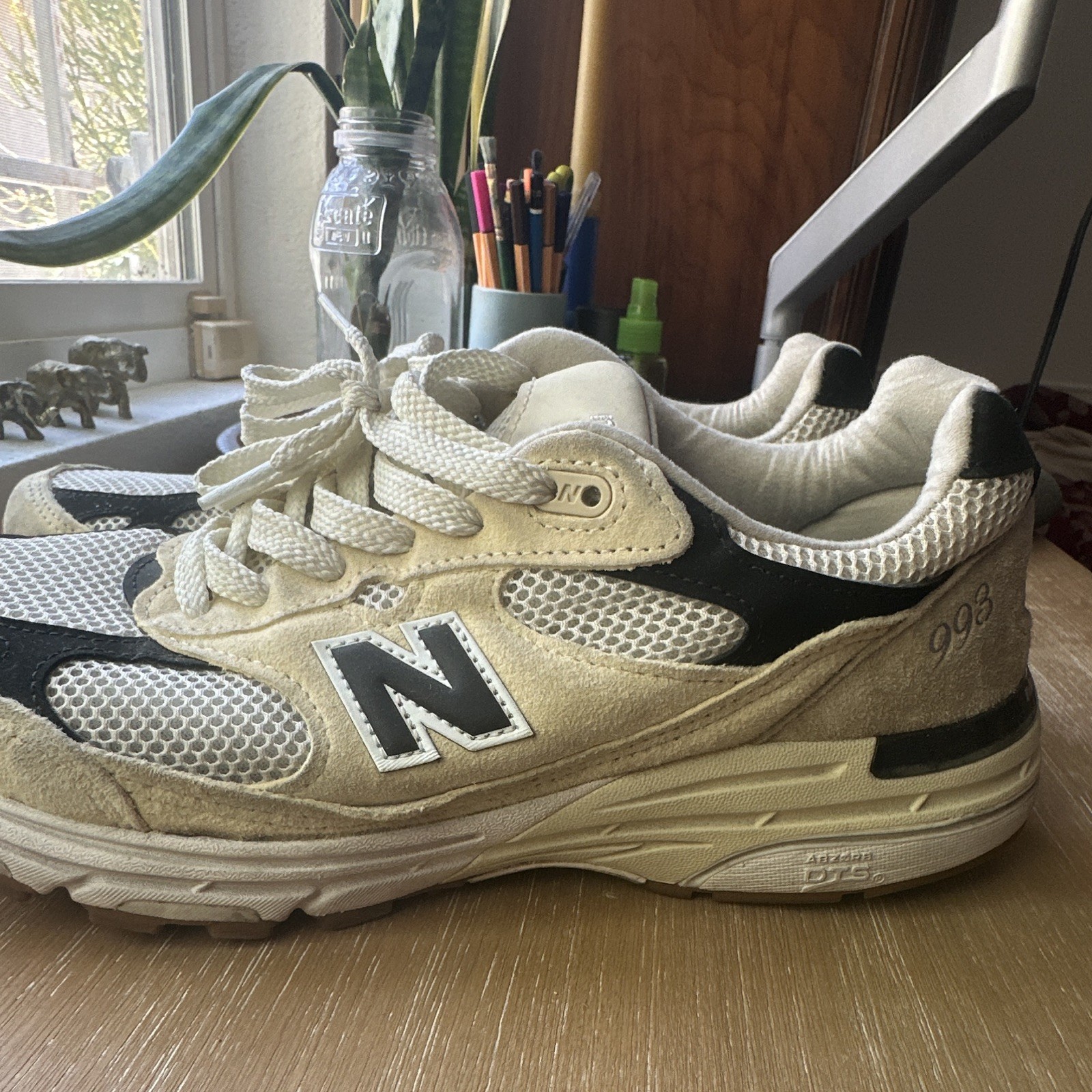 New Balance 993 Teddy Santis Made in USA Sea Salt/Black U993WS Men’s