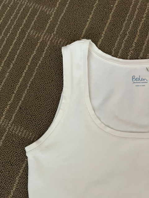 Nice! BODEN Size Medium, women’s basic cotton tank white 96% cotton