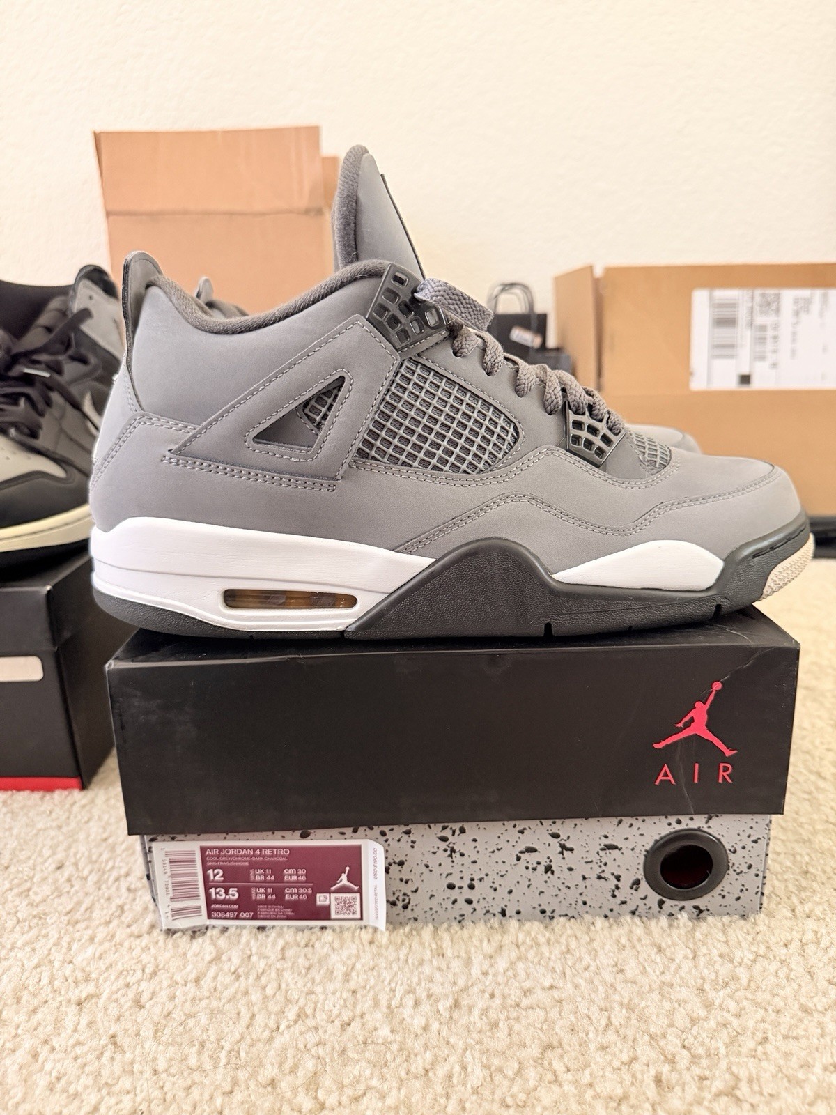 Size 12 – Jordan 4 Retro Low Cool Grey