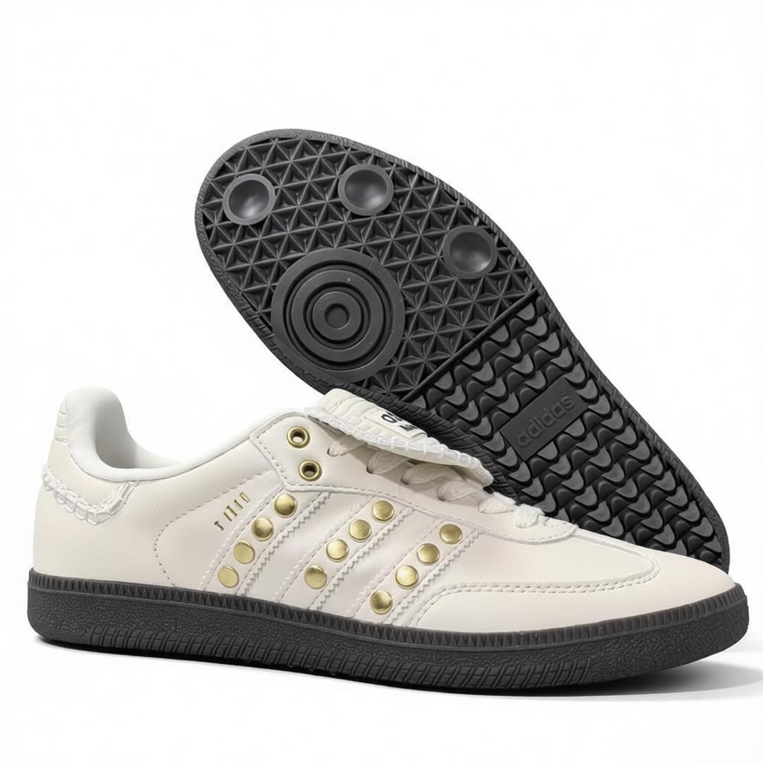 Wales Bonner × adidas Samba Studded Cream White IG 4304 New With Box