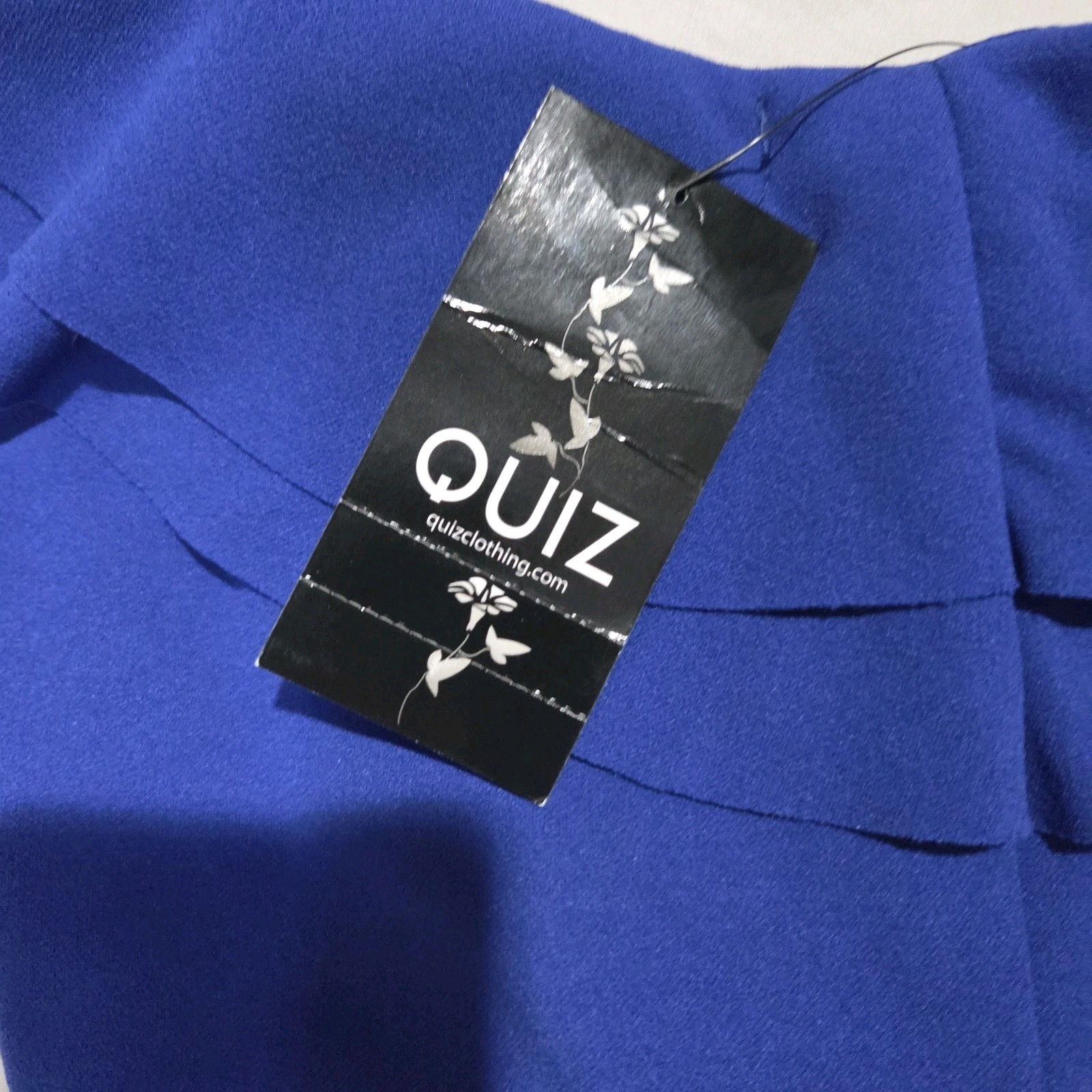 QUIZ ROYAL BLUE OFF-SHOULDER MERMAID STYLE DESIGNER DRESS NWT