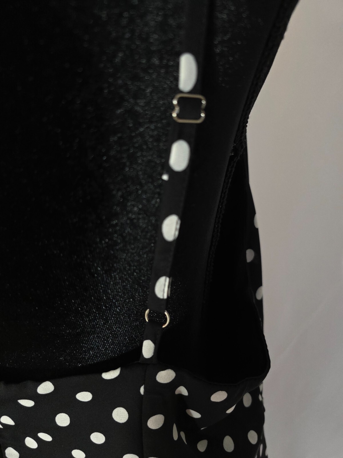 Kiss Milk black & white polka dots women dress size 20 D344