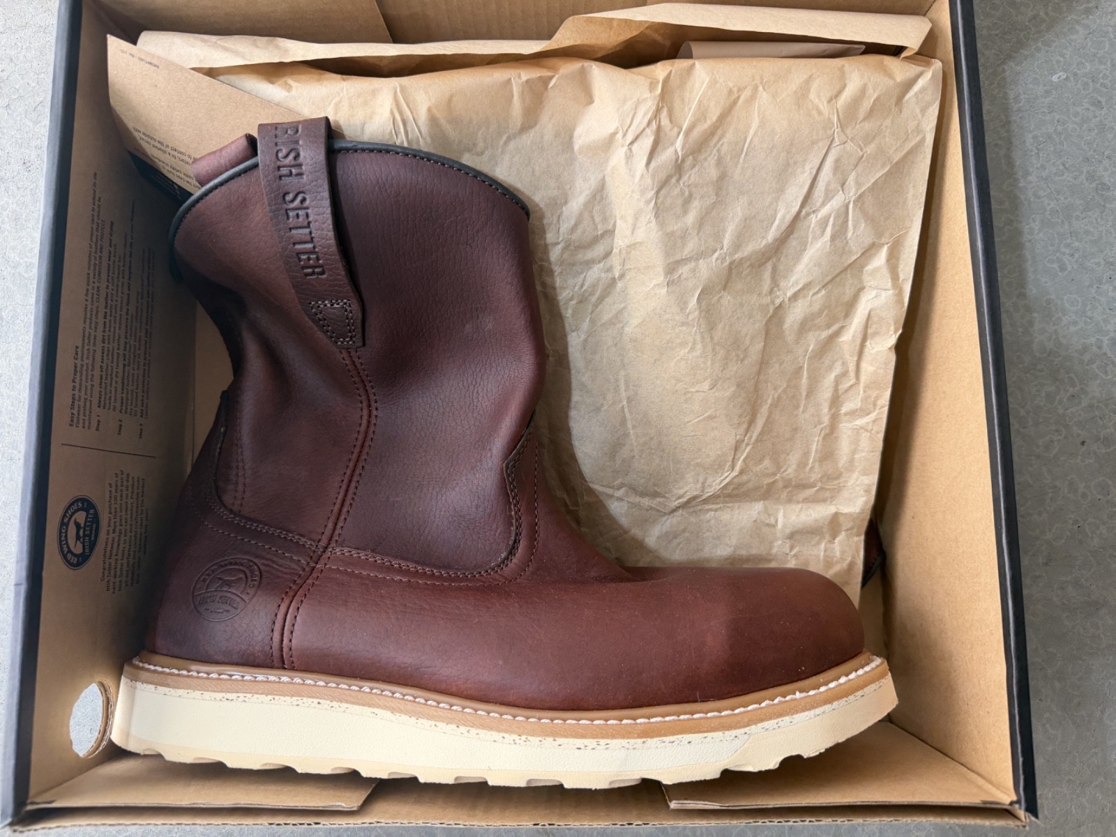 Irish Setter 83605 Ashby Work Boot for Men, Size 12 – Brown – New in box