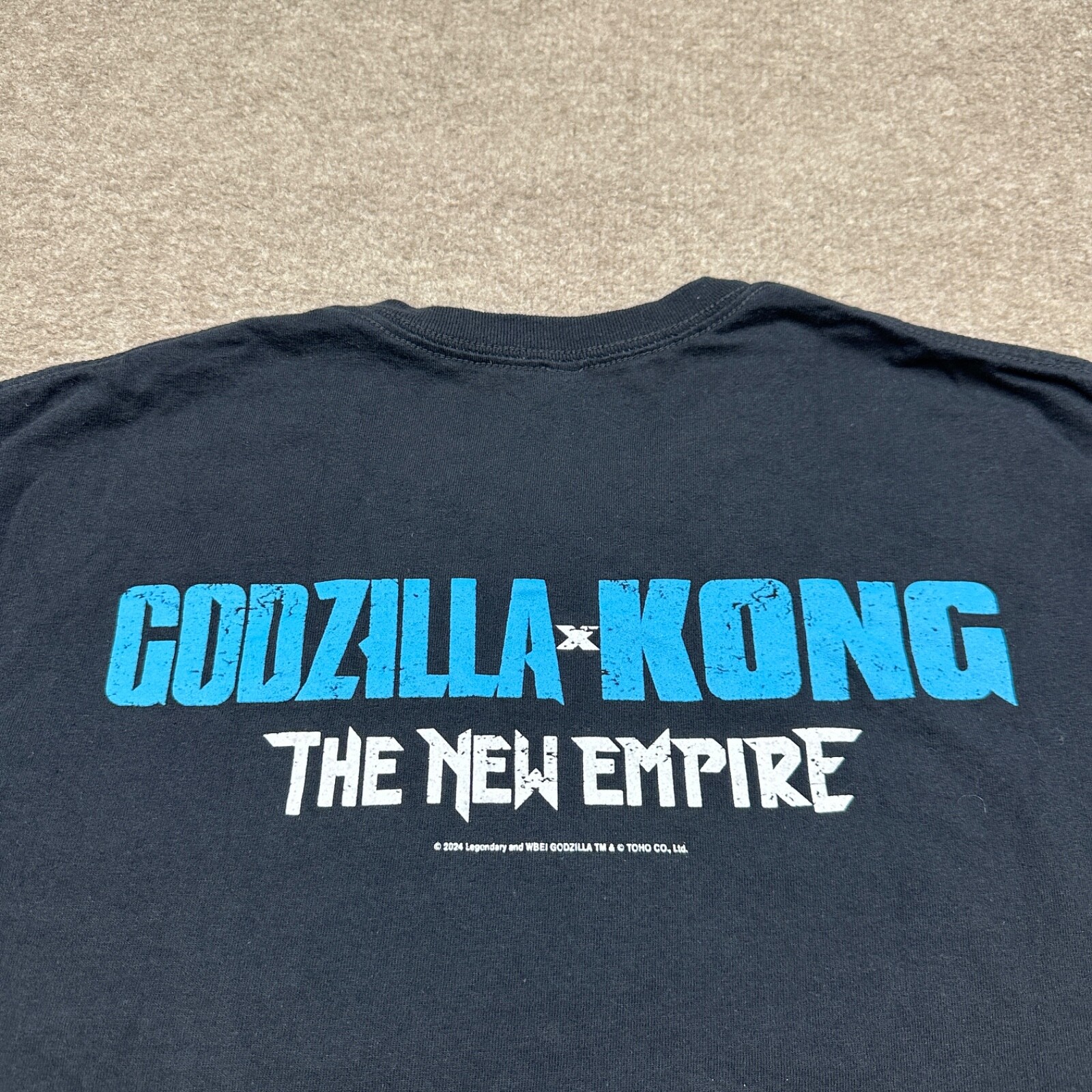 Gildan Godzilla King Kong The New Empire T Shirt Men’s Size L Black Movie Tee