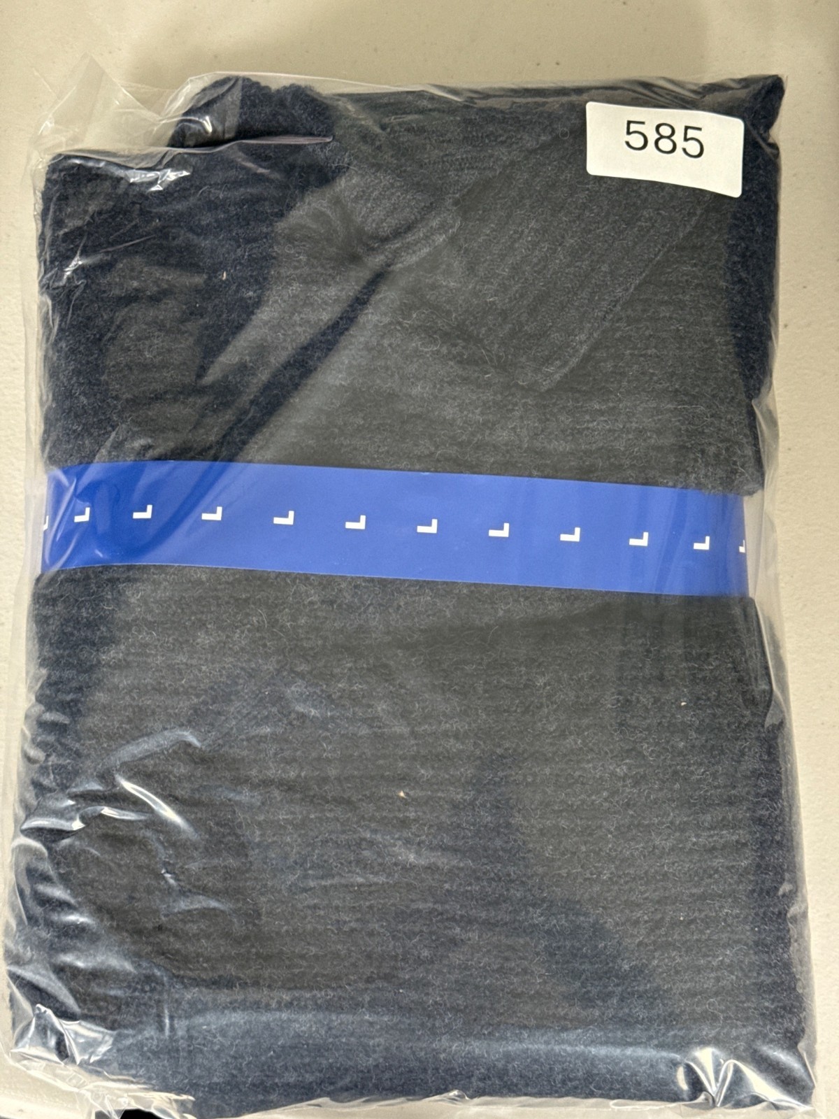 Modern Ambition Knit Quarter Zip Sweater Wool Navy Size L