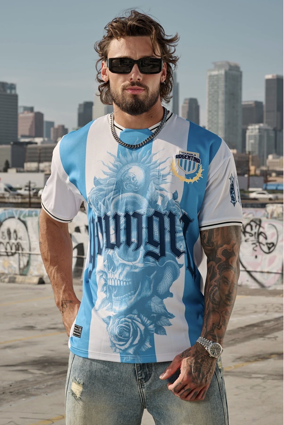 * SOLD OUT* YOUNGLA ARGENTINA WORLD CUP 2026 SOCCER JERSEY MESSI #10 – (XXL)