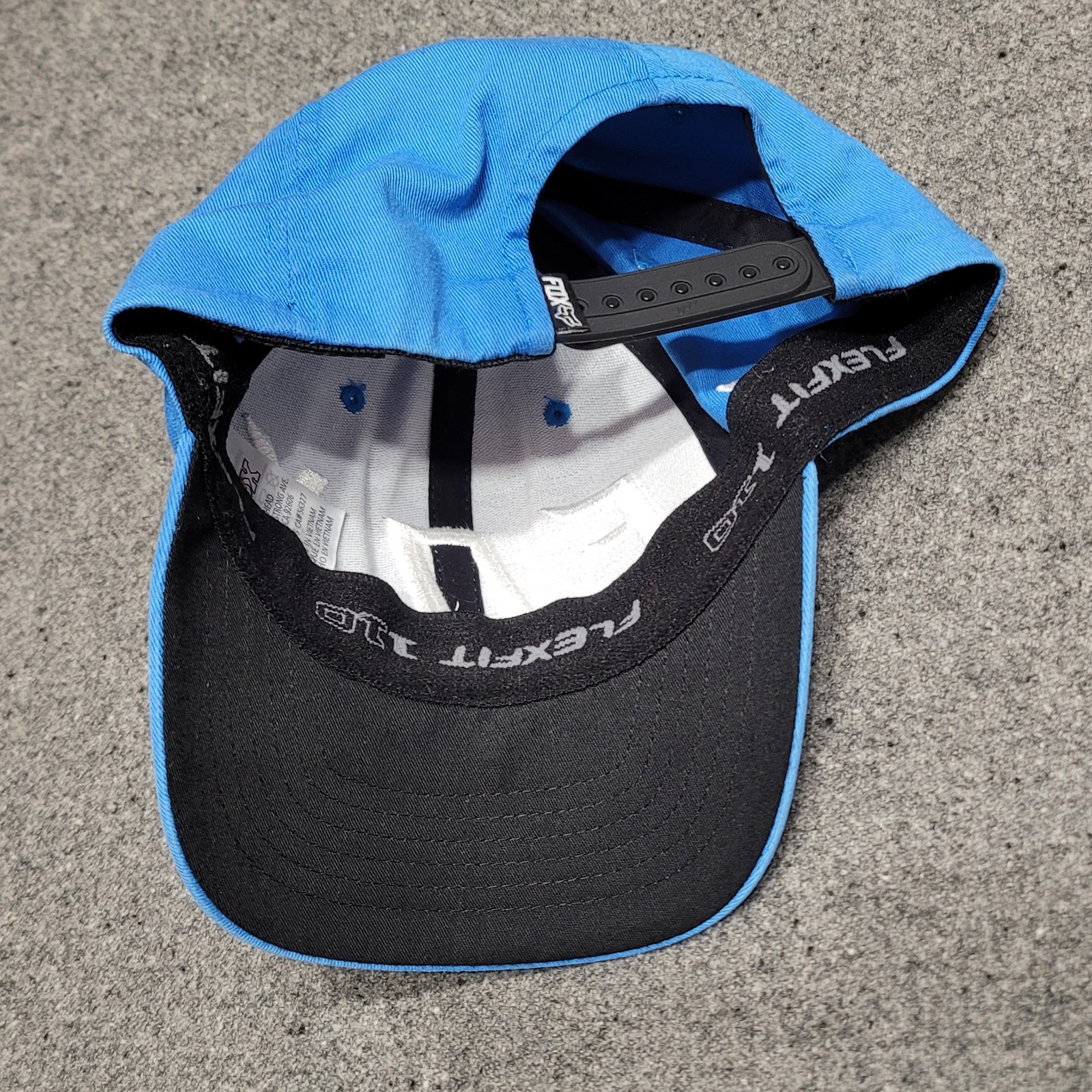 Fox Racing Hat Baseball Cap Mens Powder Blue 110 Flexfit Tech Snapback Curved