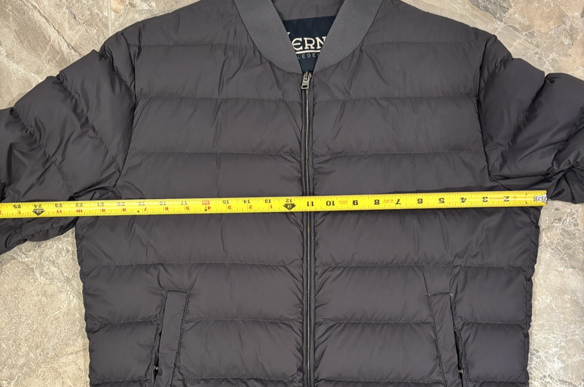 Herno Anthracite Down Injected Lightweight Quilted Jacket US 42