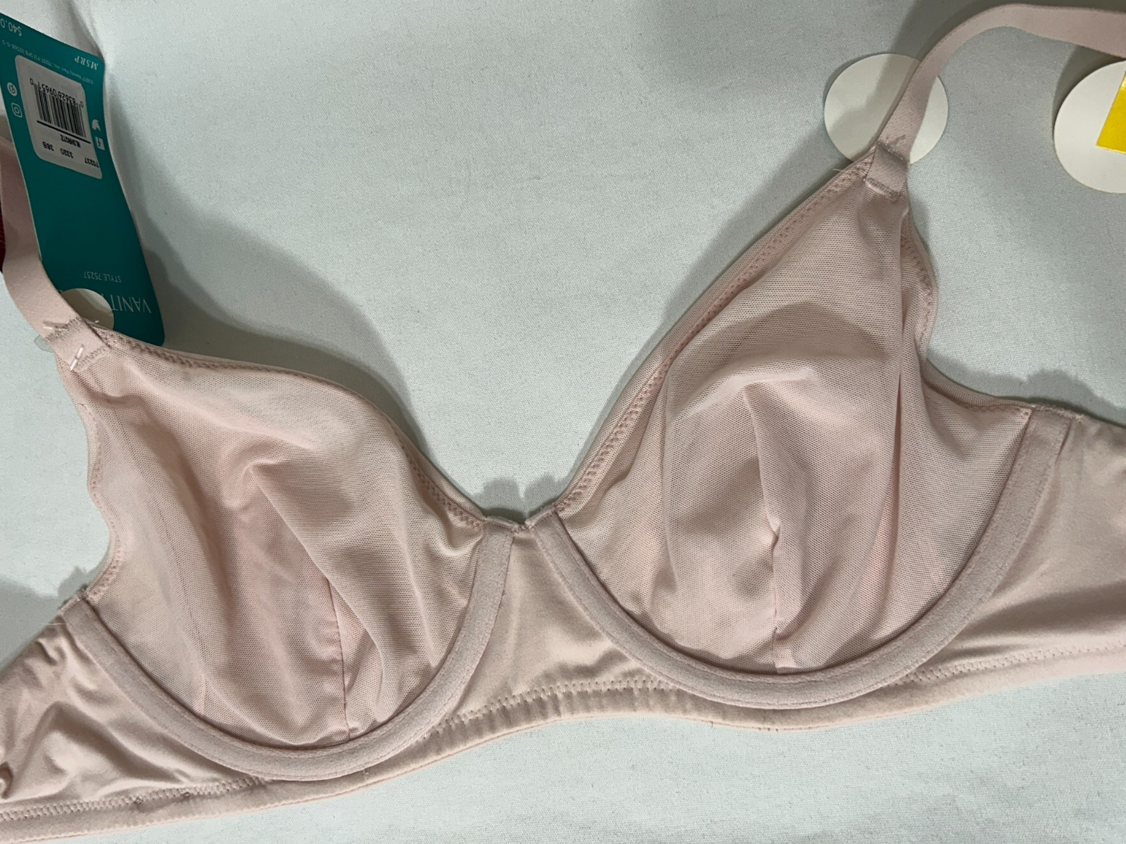 Vanity Fair Underwire T Shirt Bra 38B Breathable Luxe No Poke Wire Pink 75237
