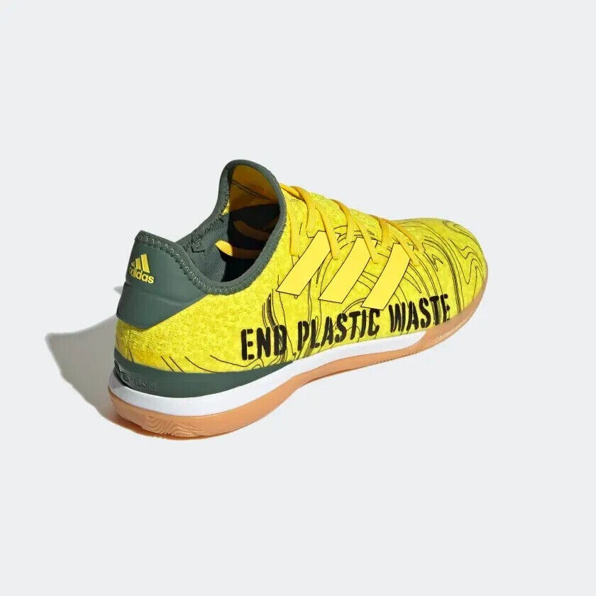 Adidas Gamemode Indoor Soccer Shoe HR1741 Yellow End Plastic Waste Men’s sz 9-11