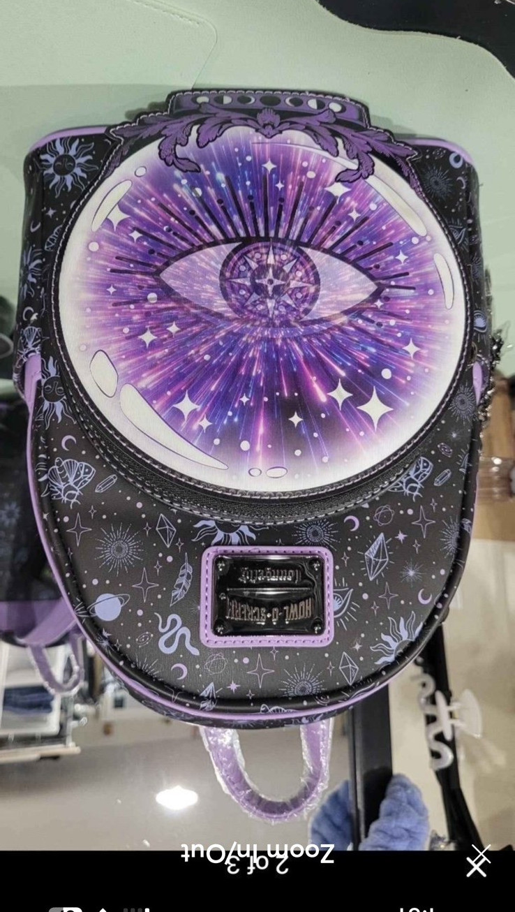 NWT-Howl O Scream Fortune Teller Loungefly mini Backpack Seaworld Exclusive