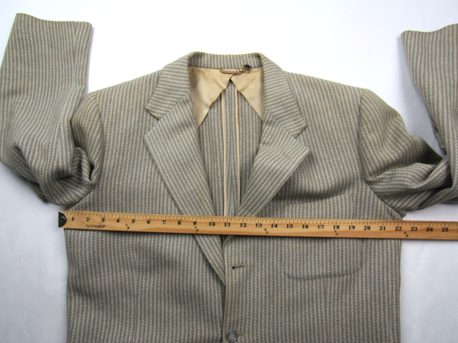 Vtg 1950’s Mavest Patch Pocket Wool Fleck Blazer Sport Coat Jacket Mens 42 R