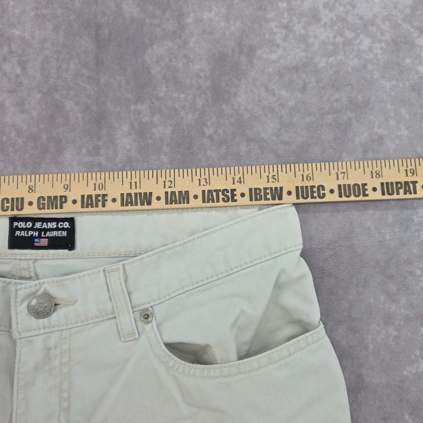 Polo Jeans Co Ralph Lauren Saturday 30×29 Jean Beige Khaki Straight Leg Casual