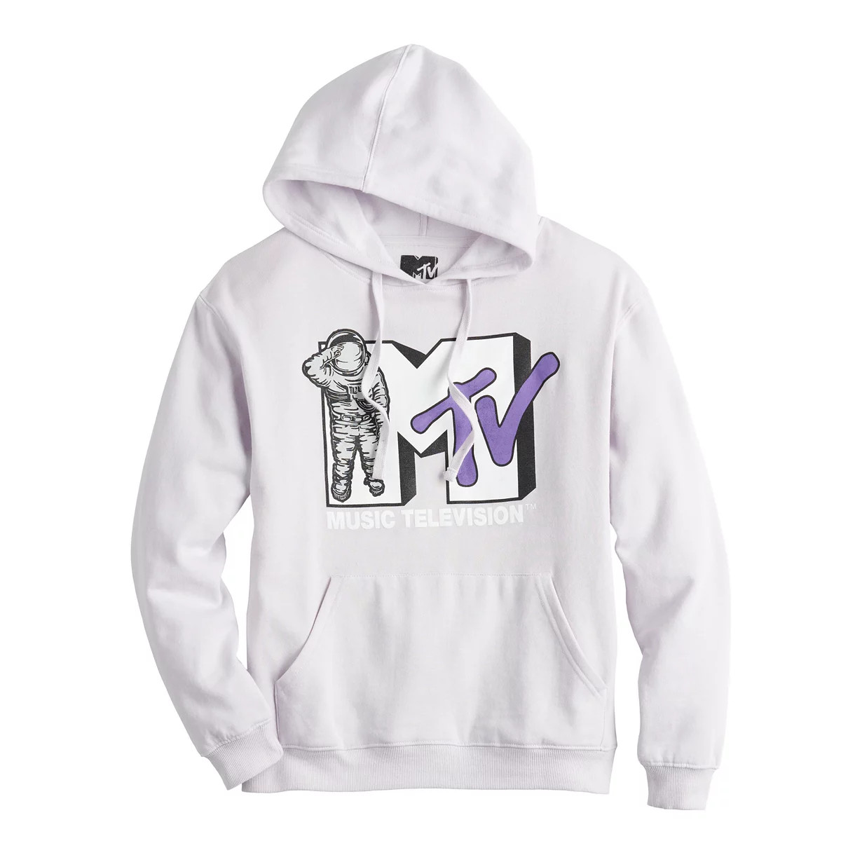 MTV Music Television Hoodie Sweatshirt Mens Size Large Lilac NWT