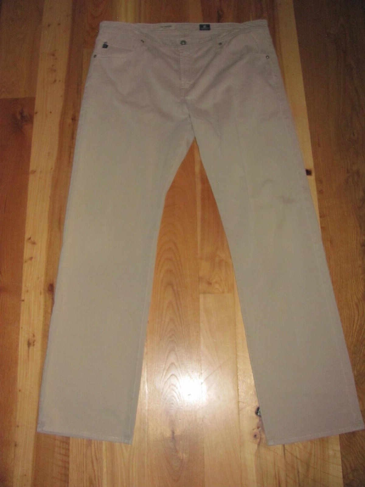 AG Adriano Goldschmied Protege Oatmeal Straight Leg Pant Men’s 38 x 34 (TD10-re)