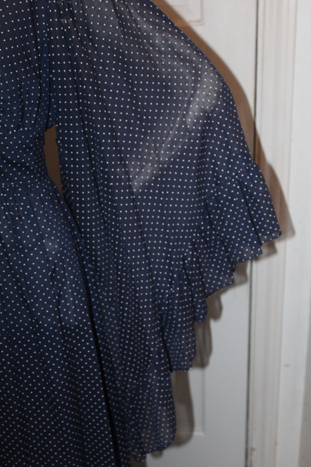 Vintage 70’s BUTTERFLY SLEEVE MAXI DRESS Stevie Nicks Caftan Festival Fairy Boho