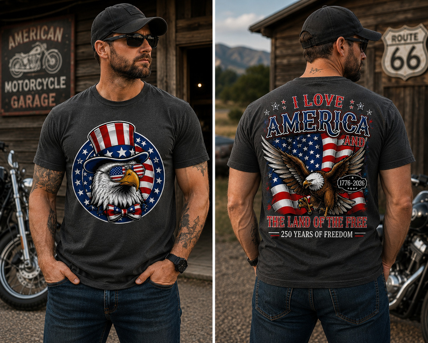 250th Anniversary America T-Shirt, 250th Years Of Freedom Size S-5XL