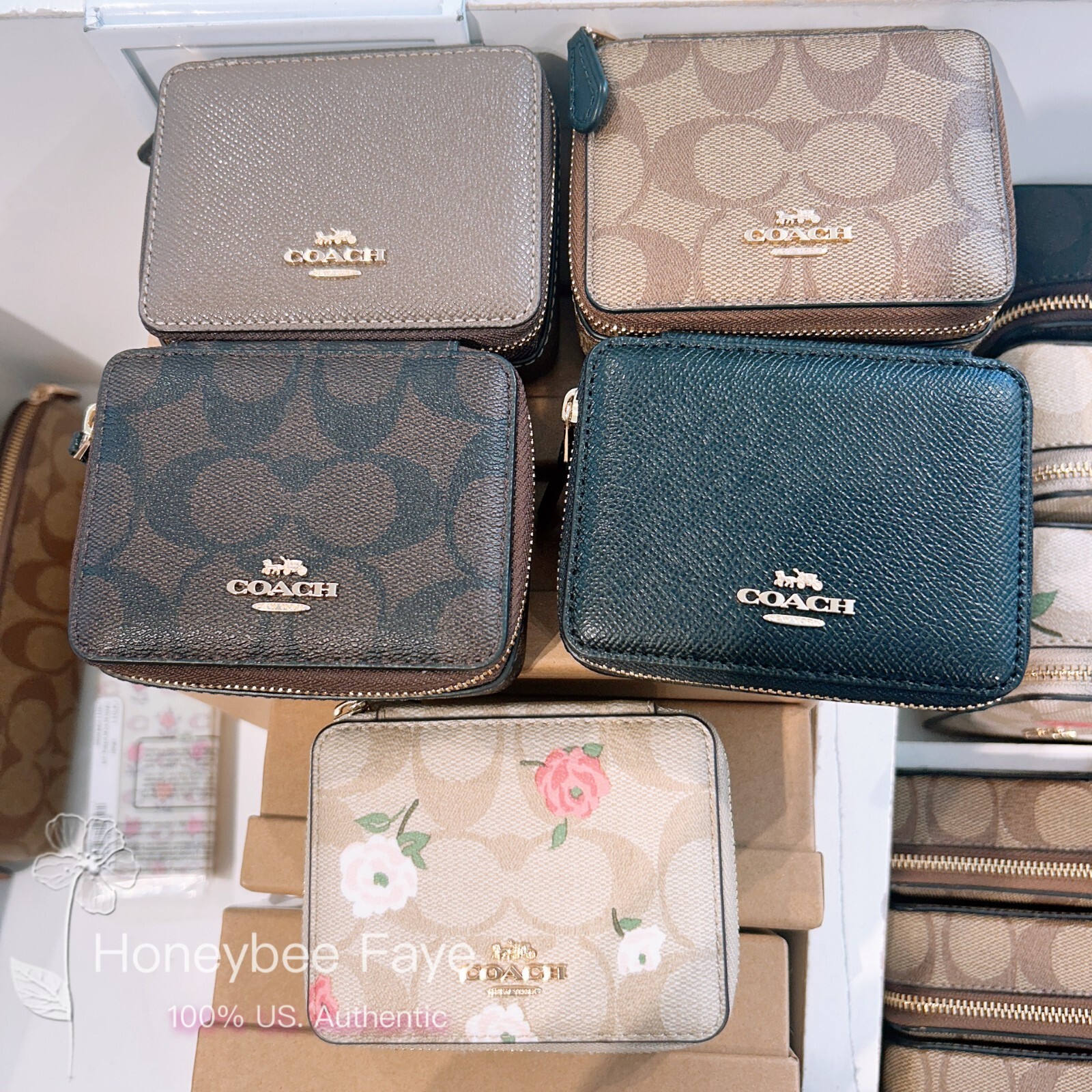 NWT Coach Weekly Pill Box In Signature Canvas CR921/C3349/C4579