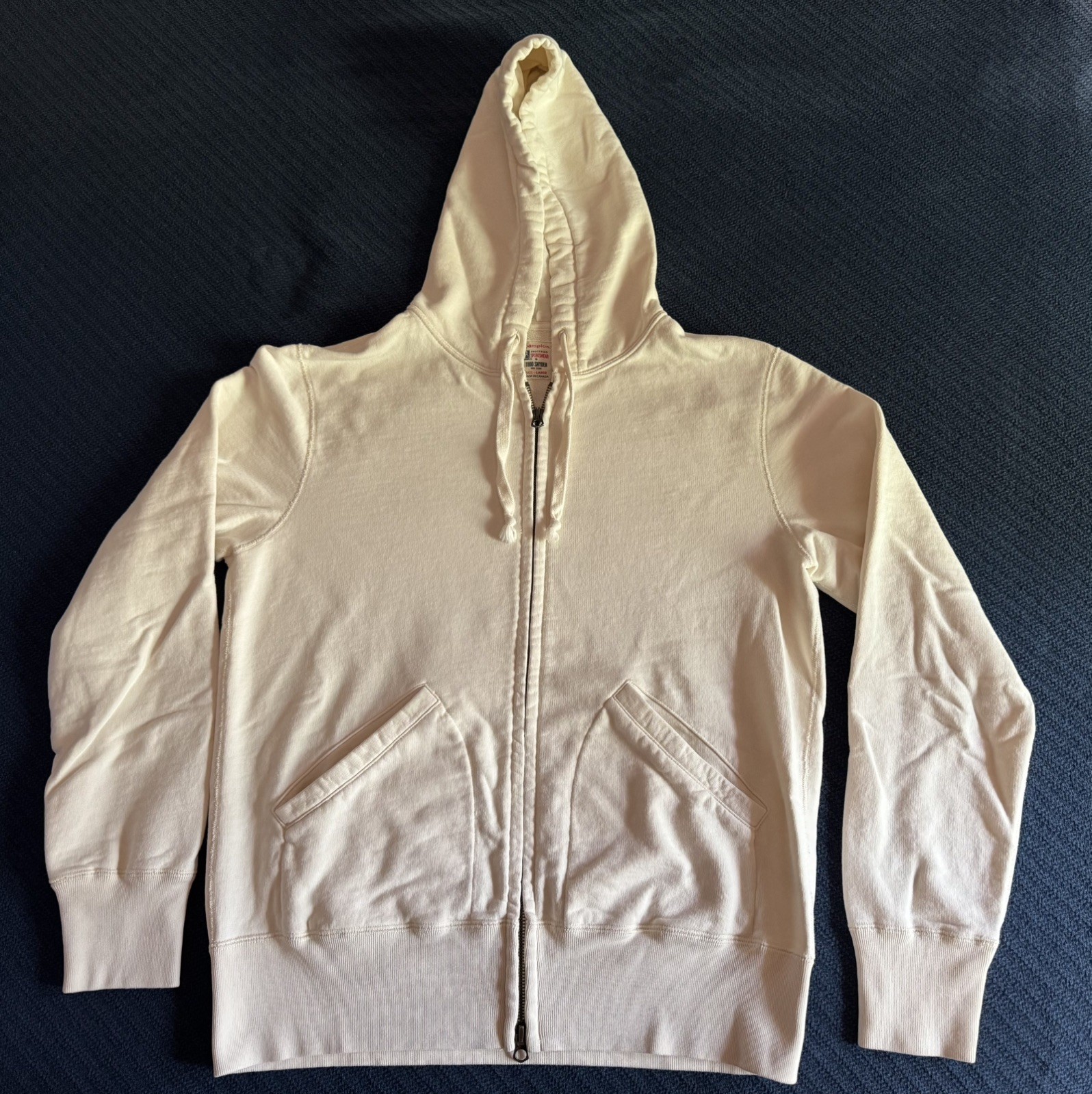 Todd Snyder x Champion Hoodie Mens LARGE 100% Cotton Full Zip Made in Canada