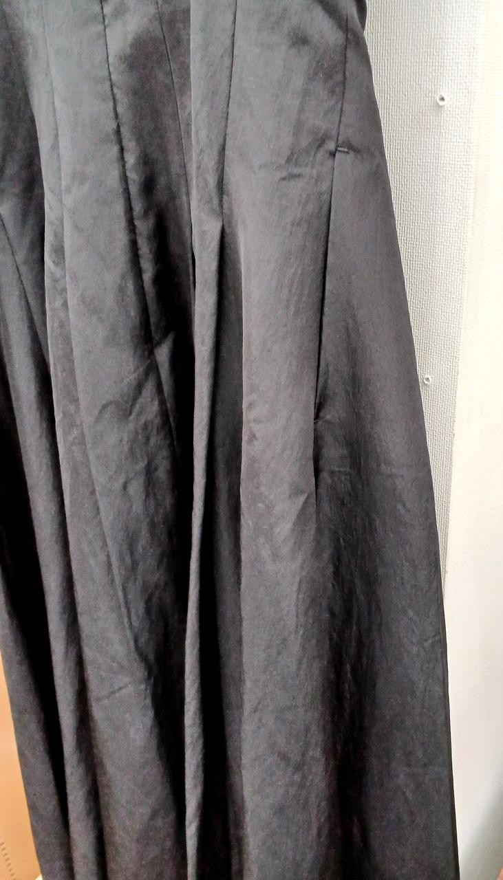 Fray I.D V-Neck Dress Black Size 1 51in Front & Back Knit Sleeveless