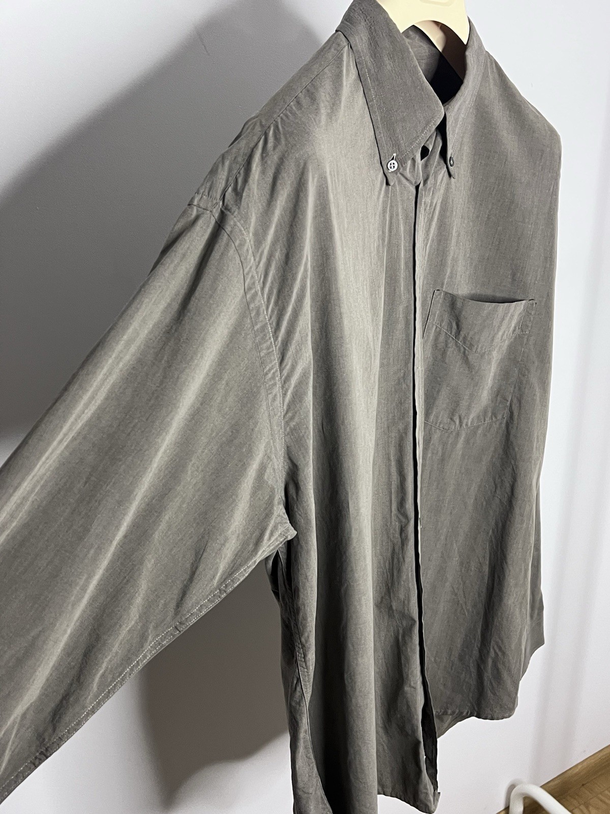 1990s Emilio Pucci Firenze Beige Mens Button Up Shirt Rare Unique