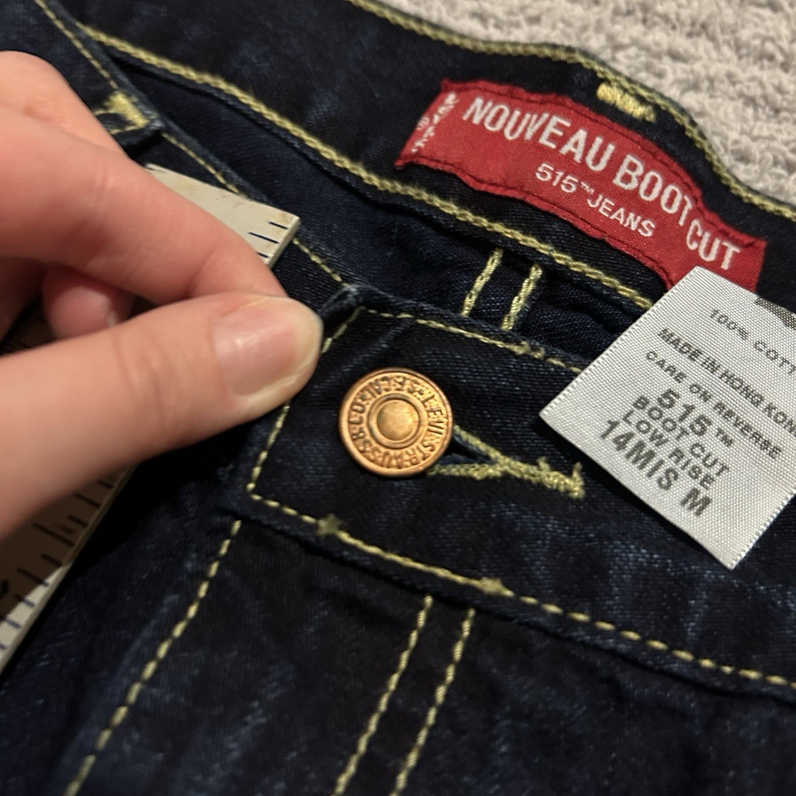NWT Deadstock Vintage 2003 Levi’s Nouveau 515 Boot Cut Jeans Y2K Low-Rise Sz 14